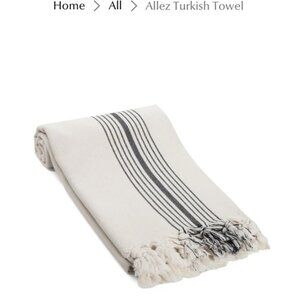 Olive & Linen Allez Turkish Towel/ Throw. NWT